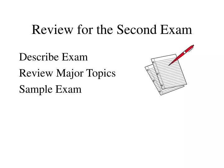 review for the second exam