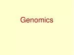Genomics - slide 1