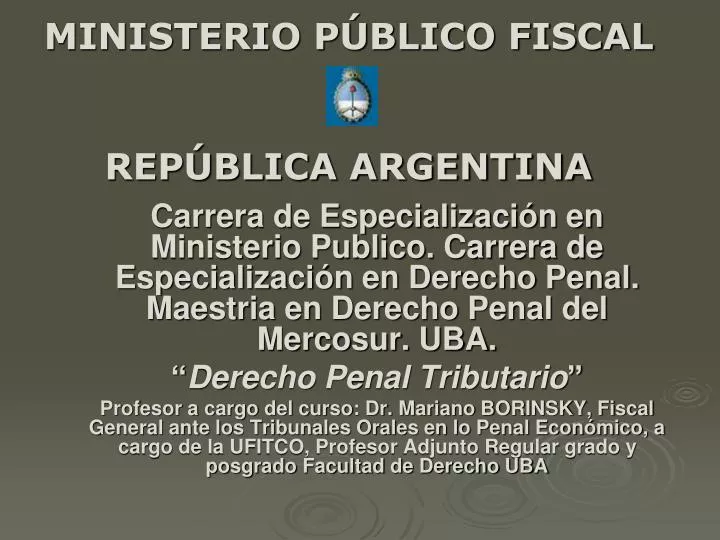ministerio p blico fiscal rep blica argentina