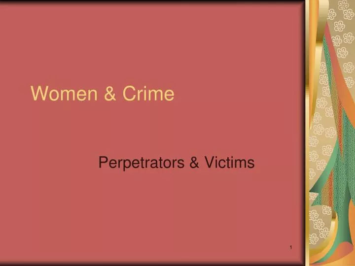 women crime