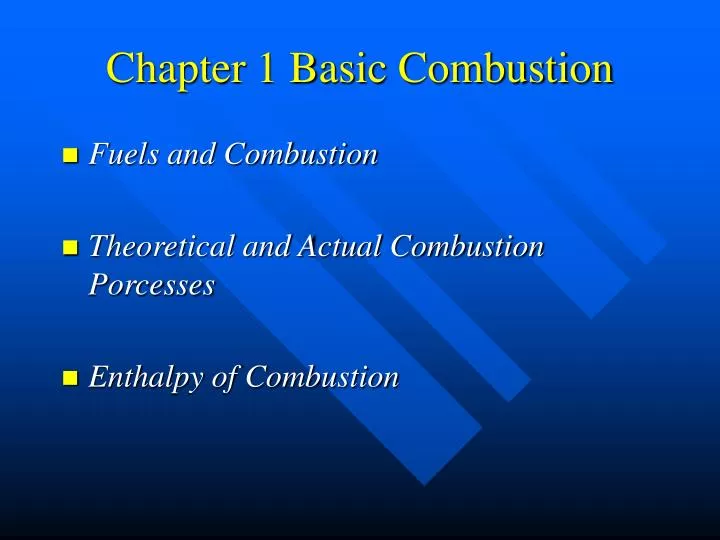 chapter 1 basic combustion