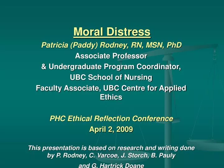 moral distress