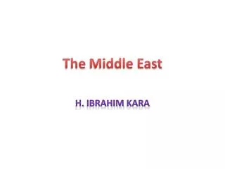 the middle east