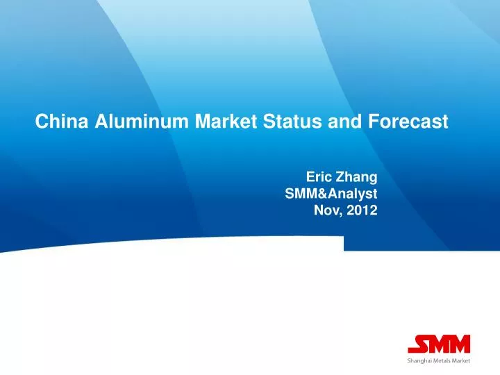 china aluminum market status and forecast