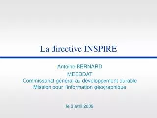 la directive inspire