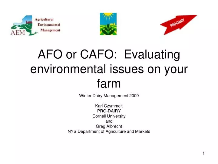 afo or cafo evaluating environmental issues on your farm