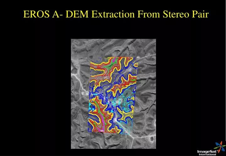 eros a dem extraction from stereo pair