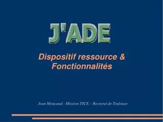 jean moucaud mission tice rectorat de toulouse