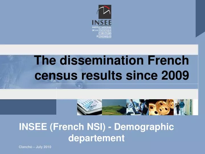 the dissemination french census results since 2009