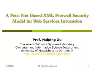 A Petri Net Based XML Firewall Security Model for Web Services Invocation