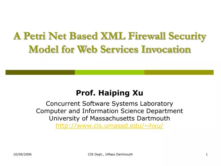 a petri net based xml firewall security model for web services invocation