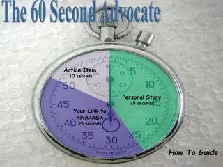 The 60 Second Advocate