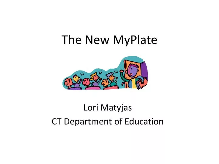 the new myplate