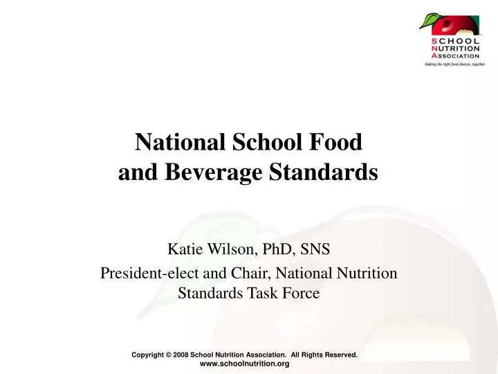 national school food and beverage standards