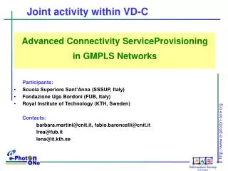 Joint activity within VD-C