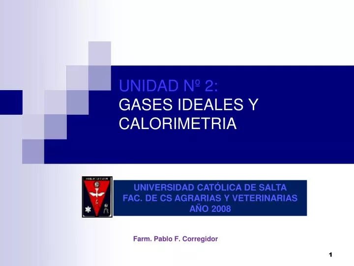 unidad n 2 gases ideales y calorimetria