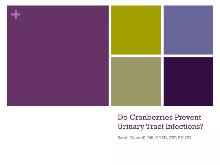 do cranberries prevent urinary tract infections