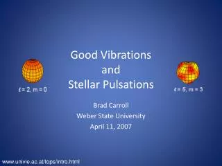 Good Vibrations and Stellar Pulsations