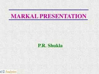 MARKAL PRESENTATION