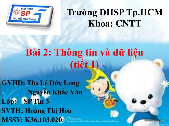 tr ng hsp tp hcm khoa cntt