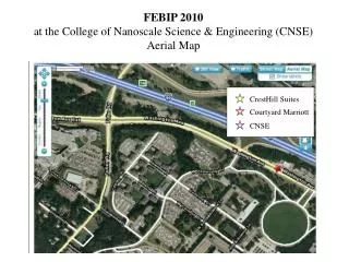 FEBIP 2010 at the College of Nanoscale Science &amp; Engineering (CNSE) Aerial Map