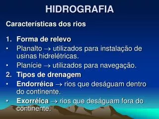 hidrografia
