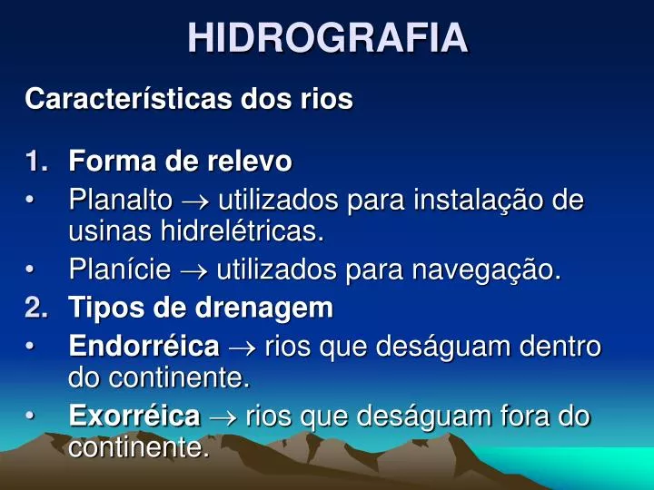 hidrografia