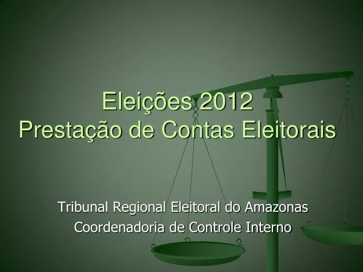tribunal regional eleitoral do amazonas coordenadoria de controle interno