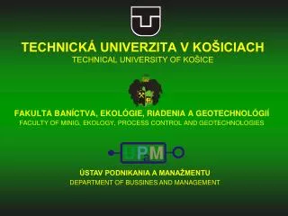 technick univerzita v ko iciach technical university of ko ice