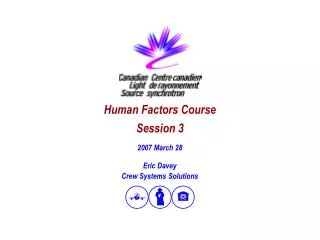 Human Factors Course Session 3