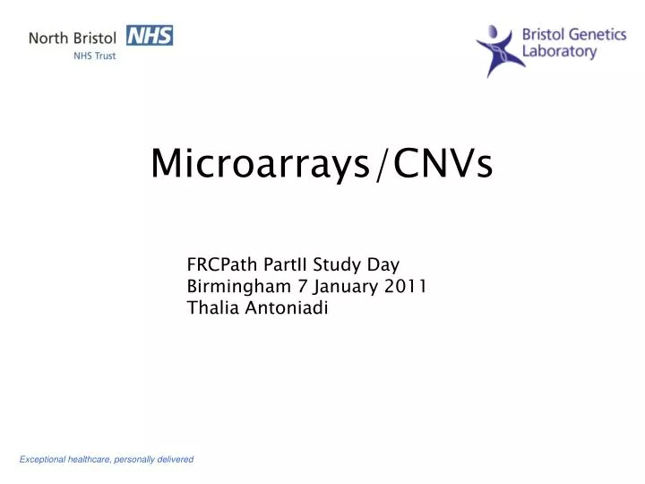 microarrays cnvs
