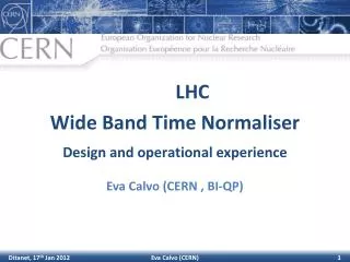 LHC Wide Band Time Normaliser