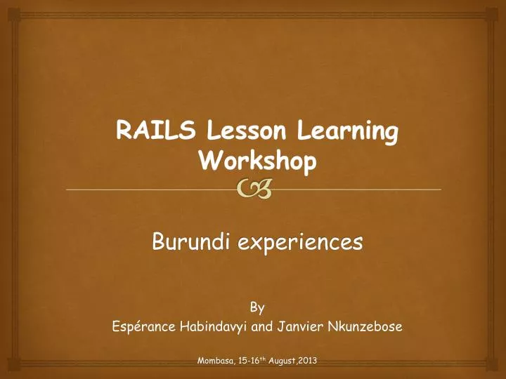burundi experiences