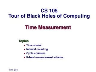 Time Measurement