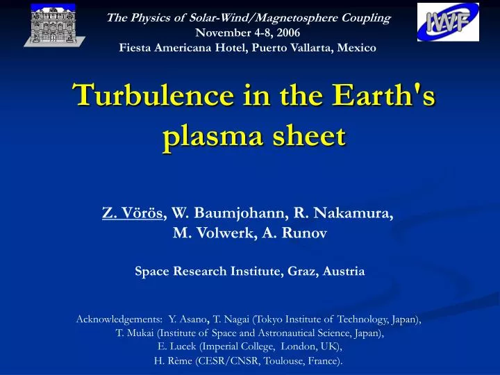 turbulence in the earth s plasma sheet