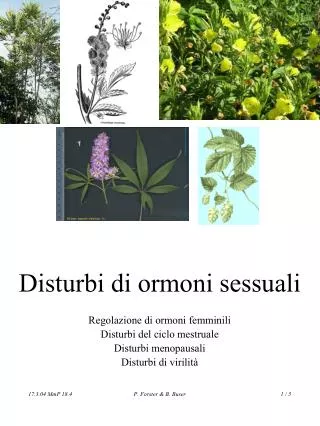 disturbi di ormoni sessuali