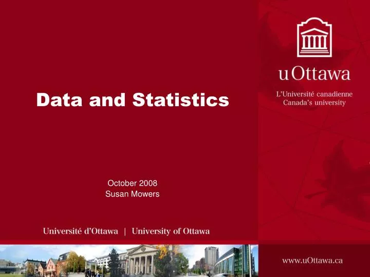 data and statistics
