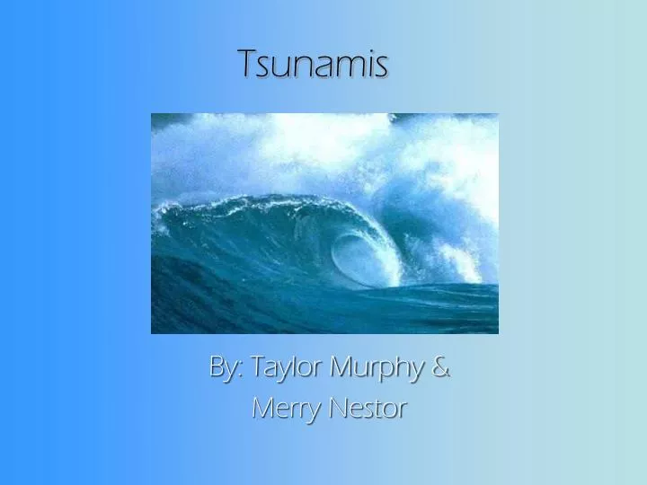 tsunamis