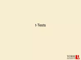 t-Tests