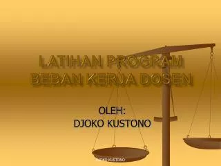 latihan program beban kerja dosen