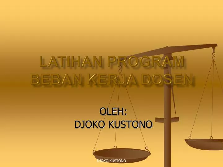 latihan program beban kerja dosen