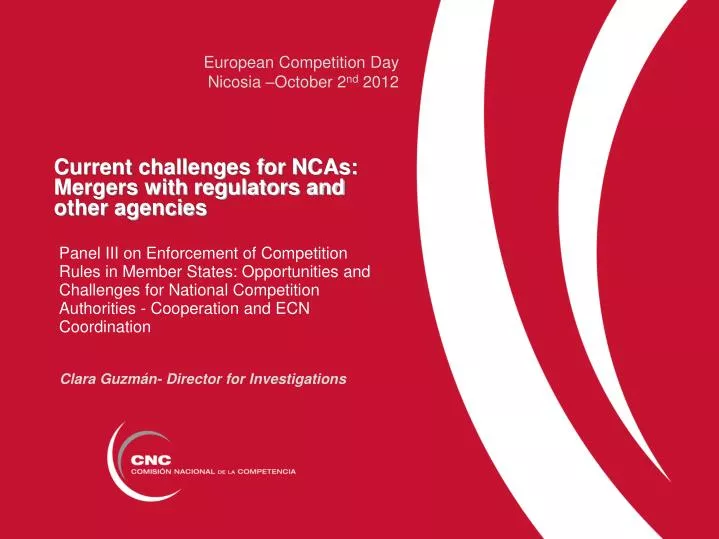 current challenges for ncas mergers with regulators and other agencies