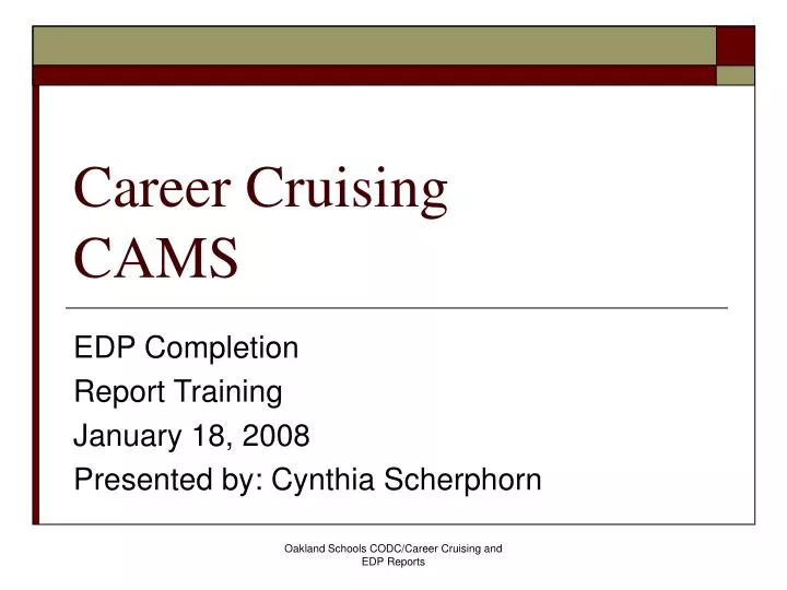 career cruising cams