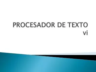 procesador de texto vi
