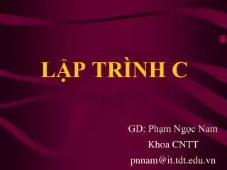 l p tr nh c