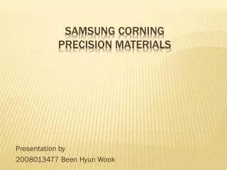 Samsung corning precision materials