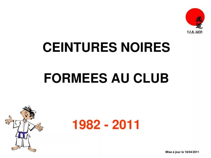 ceintures noires formees au club 1982 2011