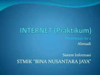 internet praktikum
