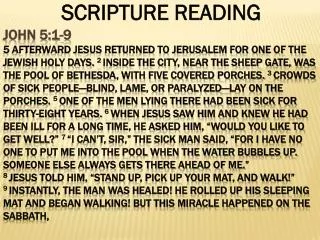 SCRIPTURE READING