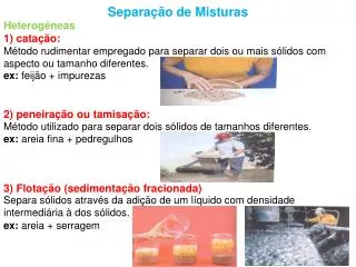 separa o de misturas